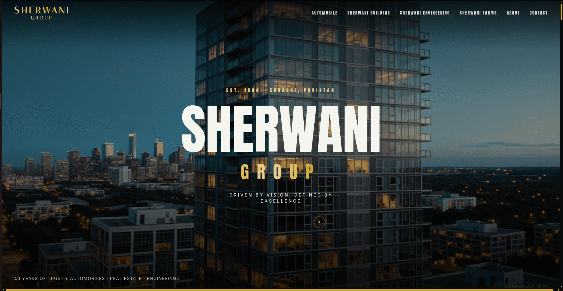 Screenshot of Sherwani Group